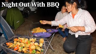 Paneer Tikka BBQ  Camping Life  bbq food camping [upl. by Disharoon]