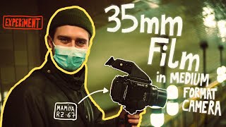 35mm Film mit einer Mittelformat Kamera fotografieren Experiment 👨‍🔬 🎞️ [upl. by Kimmy]