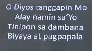 O Dyos Tanggapin mo Paghahanda ng Alay Offertory song with lyrics for Lent EdgarTabiolo [upl. by Kraus]