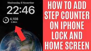 How to Add Step Counter Widget iPhone Easy Guide [upl. by Sillyrama309]