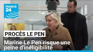 Détournement de fonds  Marine Le Pen risque une peine dinéligibilité • FRANCE 24 [upl. by Yajeet965]