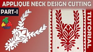 Aplic Work Designs  Aplic Neck Design amp Cutting Tutorial [upl. by Shevlo580]