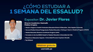 Webinar Cómo estudiar a 1 semana del examen EsSalud [upl. by Walters]