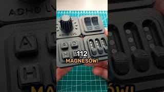 112 magnesów w zestawie modularnych fidgetów fidgettoys adhd druk3d gadżety shorts [upl. by Alphonsine332]