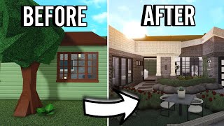 RENOVATING A NEW BLOXBURG STARTER HOUSE INTO A MODERN HOME  roblox [upl. by Rednas]