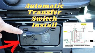 Camper Van Automatic Transfer Switch Installation▶️ Rv Automatic Changeover Switch ATS Wiring [upl. by Nnairda]