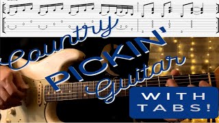 Key of G Open Chord Embellishments Bluegrass Country Licks on Electric Guitar Lesson [upl. by Ecirtal]