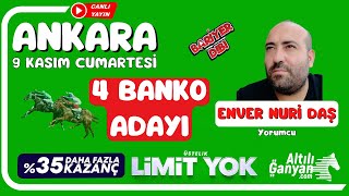 ANKARA  Canlı Yayın  Bariyer Dibi  9 Kasım 2024 Cumartesi atyarisi [upl. by Macnair878]