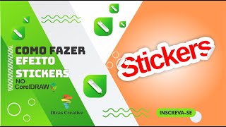 COMO CRIAR EFEITO STIKERS NO COREL DRAW2024 [upl. by Allwein187]