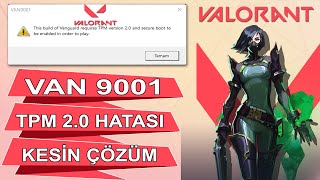 VALORANT TPM 20 HATASI NASIL DÜZELTİLİR I VALORANT VAN 9001 HATASI WINDOWS 11 [upl. by Enilorak]