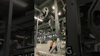 Overhead Press 145 Lb 66Kg  195Lb 89Kg shoulderworkout ohp militarypress shoulderpress gym [upl. by Enaffit]