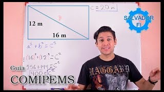 Matemáticas Guía COMIPEMS 3 Trigonometría Teorema de Pitágoras  Salvador FI [upl. by Ahsiem20]