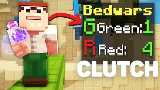 Intense 1v4 Clutch Ranked Bedwars [upl. by Rofotsirk313]