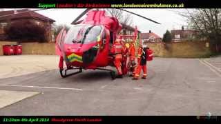 Londons Air Ambulance Medic One Crew in Action 2014 [upl. by Enyrhtak]