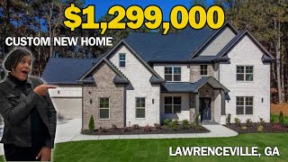 Custom Home for 1299000 in Lawrenceville Georgia  Gwinnett County Homes  Atlanta GA Real Estate [upl. by Anyrtak]