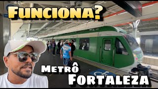 Metrô de Fortaleza Funciona Bem  Da Parangaba Até o Centro de Fortaleza [upl. by Kalman]