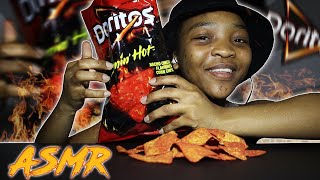 DORITOS FLAMIN HOT NACHO CHEESE ASMR [upl. by Edahsalof431]