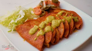 Tacos al Vapor Receta Fácil y Rápida  quotEl Saborcito Rojoquot [upl. by Arihsat252]