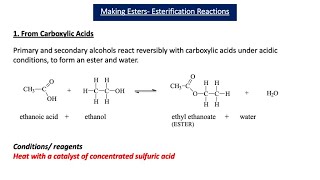 Reactions of Alcohols  Esterification A2 Chemistry [upl. by Yert592]