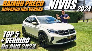 Avaliação Volkswagen NIVUS 2024  O 5º SUV mais vendido do Brasil Superou HRV RENEGADE e PULSE [upl. by Ainirtak317]