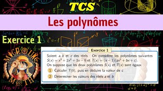 Les polynômes — Exercice 1 — TCS [upl. by Gainor]