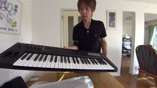 YAMAHAのシンセサイザーMX49がやって来たo／Unboxing YAMAHA MX49 [upl. by Bekki]