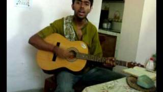 Prithibita naki Bengali version of Bheegi Bheegi on guitar with chords [upl. by Mariska]