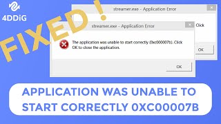 2024 FIXED  The Game amp Application Was Unable to Start Correctly 0xc00007b Windows  3WAYS [upl. by Aigroeg]