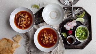 Pati Jinich  How to Make Pozole Rojo [upl. by Doubler]