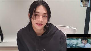 Hyunjin Reaction to StrayKids “Gone Away” [upl. by Anuahsal36]