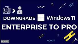 Downgrade Windows 11 Enterprise to Pro edition [upl. by Yanrahc]