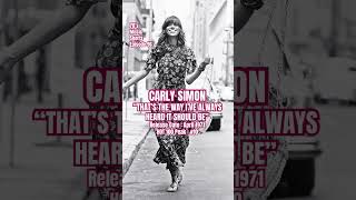 Carly Simon “That’s The Way I’ve Always Heard It Should Be” 70s music shorts Episode 96 [upl. by Rekoob]