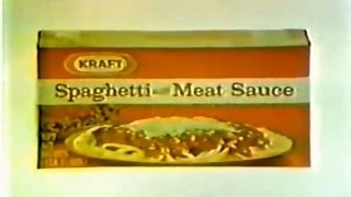 Kraft Spaghetti amp Meat Sauce Commercial 1974 [upl. by Randene]