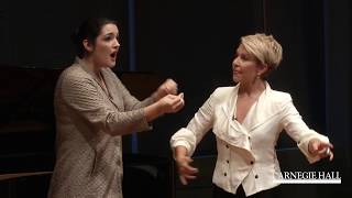 Joyce DiDonato Master Class October 2016 Handel’s “Svegliatevi nel core” from Giulio Cesare [upl. by Ruhtua]