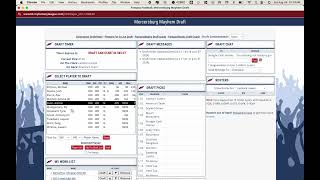 Mercersburg Mayhem Live Draft Tutorial 2024 [upl. by Rycca]