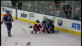 Brad Stuart vs Ryan Whitney Nov 5 2010 [upl. by Haimaj299]