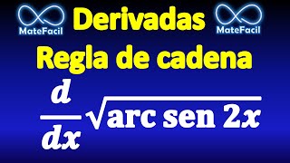 Derivada de raíz cuadrada de función trigonométrica inversa arcsen [upl. by Evangelin532]