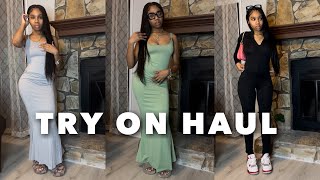 FALL BODYCON DRESS TRY ON HAUL ft Lovelywhole sale [upl. by Akiemahs]