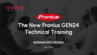 The New Fronius GEN24 Technical Training [upl. by Koy756]