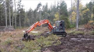 Travaux de restauration hydrologique  Tourbière du Creux au Lard 25 [upl. by Ahseekat]