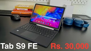 Tab S9 FE Unboxing  Best Tab for Students amp Working People under Rs 30000 [upl. by Farah454]