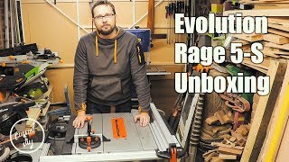 Evolution Rage 5S unboxing and assembly  in detail  plus all the features of the saw [upl. by Hisbe]