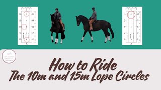 How to ride the 10M amp 15M Lope circles  Western Dressage [upl. by Eonak623]