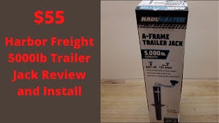 Harbor Freight 5000lb Trailer Jack Review and Install [upl. by Bean]