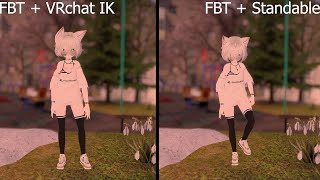 Standable 20 vs VRchat IK Mixed Tracking comparison [upl. by Byrann254]