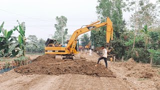 CATERPILLAR MS180 excavator making road [upl. by Clarke821]