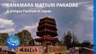 Japan Kanamara Matsuri Festival in 360 – Shinto Fertility Festival  Paracosma [upl. by Sidnee]