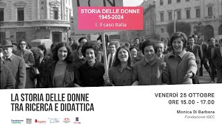 La storia delle donne tra ricerca e didattica  251024 [upl. by Gabey]