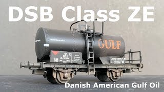 DSB Class ZE quotDanishAmerican Gulf Oil Company ASquot from Sachsenmodelle  Unboxing and Weathering [upl. by Enia]