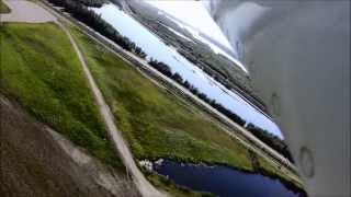 Airplane Crash at Fairbanks Shown from 3 Onboard Cameras N334DH [upl. by Yeldua623]